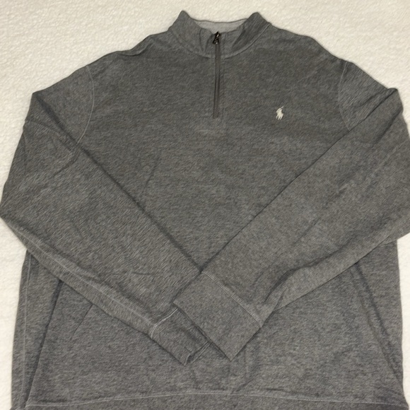 Grey Polo Half Zip - Picture 2 of 3